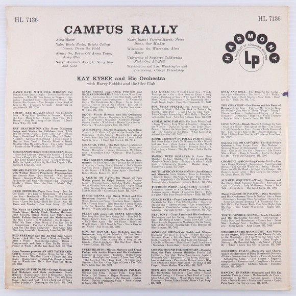 Kay Kyser & His Orchestra w/ Harry Babbitt The Glee Club Campus Rally LP Record - Picture 2 of 15